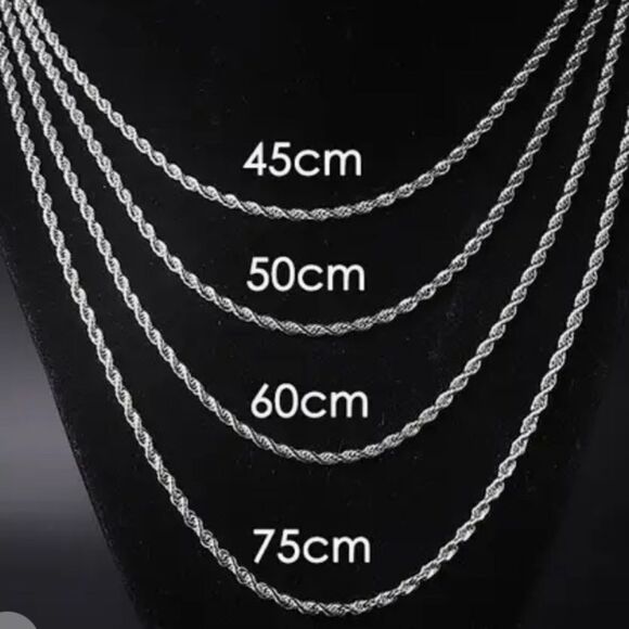 50cm gold twist chain - Picture 3 of 3